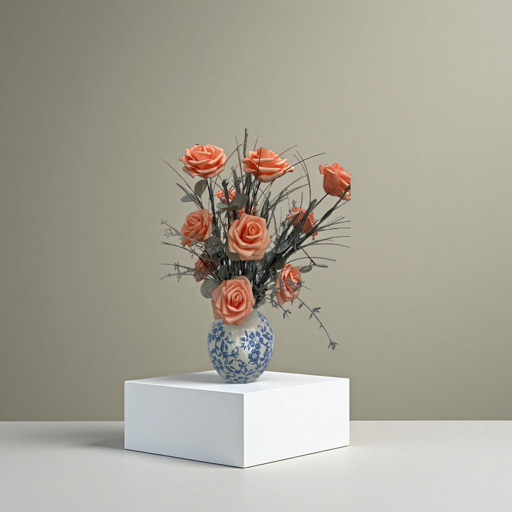 Artificial flowers, green plants, potted plants, artificial potted plants, indoor decorative ornaments, home beautification and greening plants Specification image
