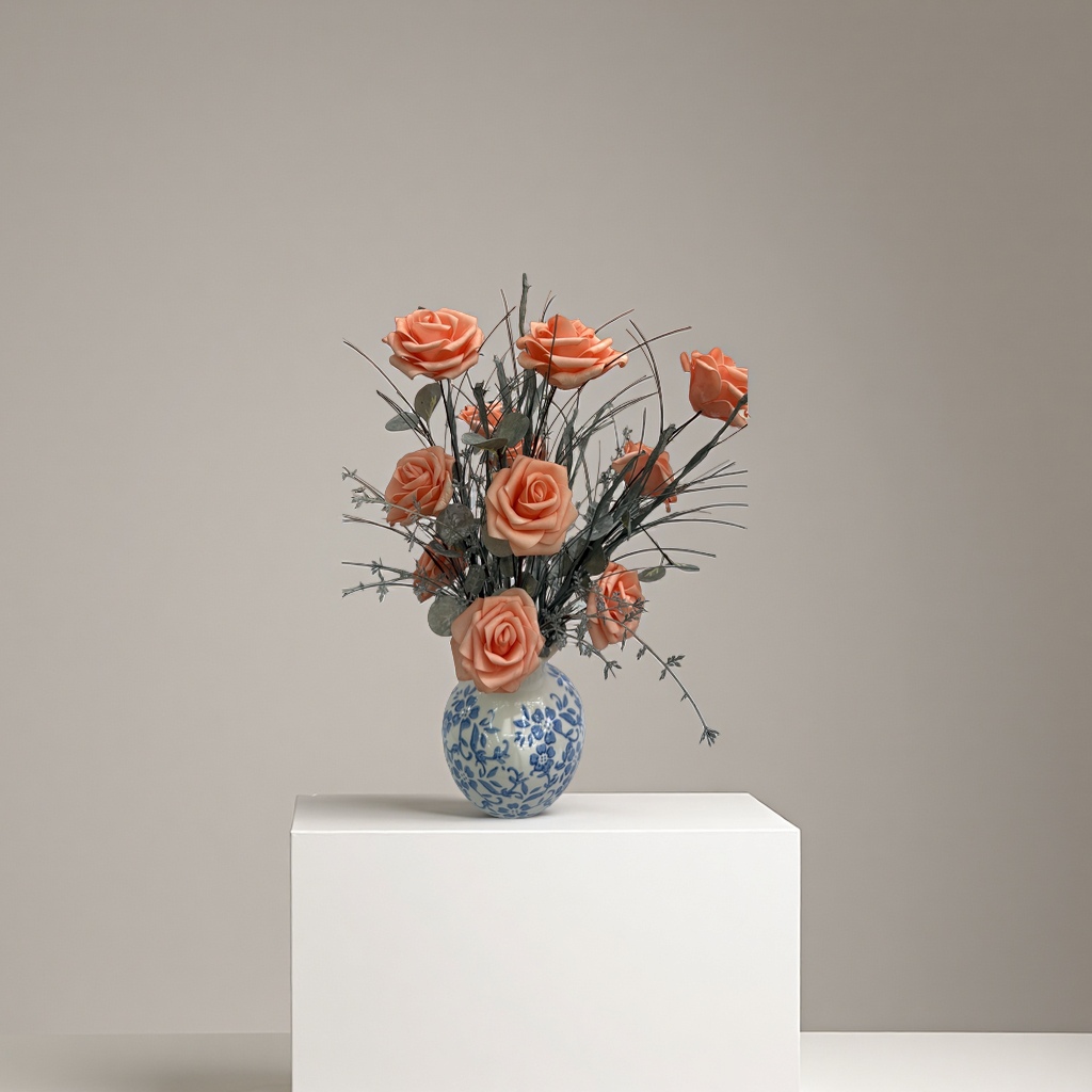 Artificial flowers, green plants, potted plants, artificial potted plants, indoor decorative ornaments, home beautification and greening plants Application Scenario