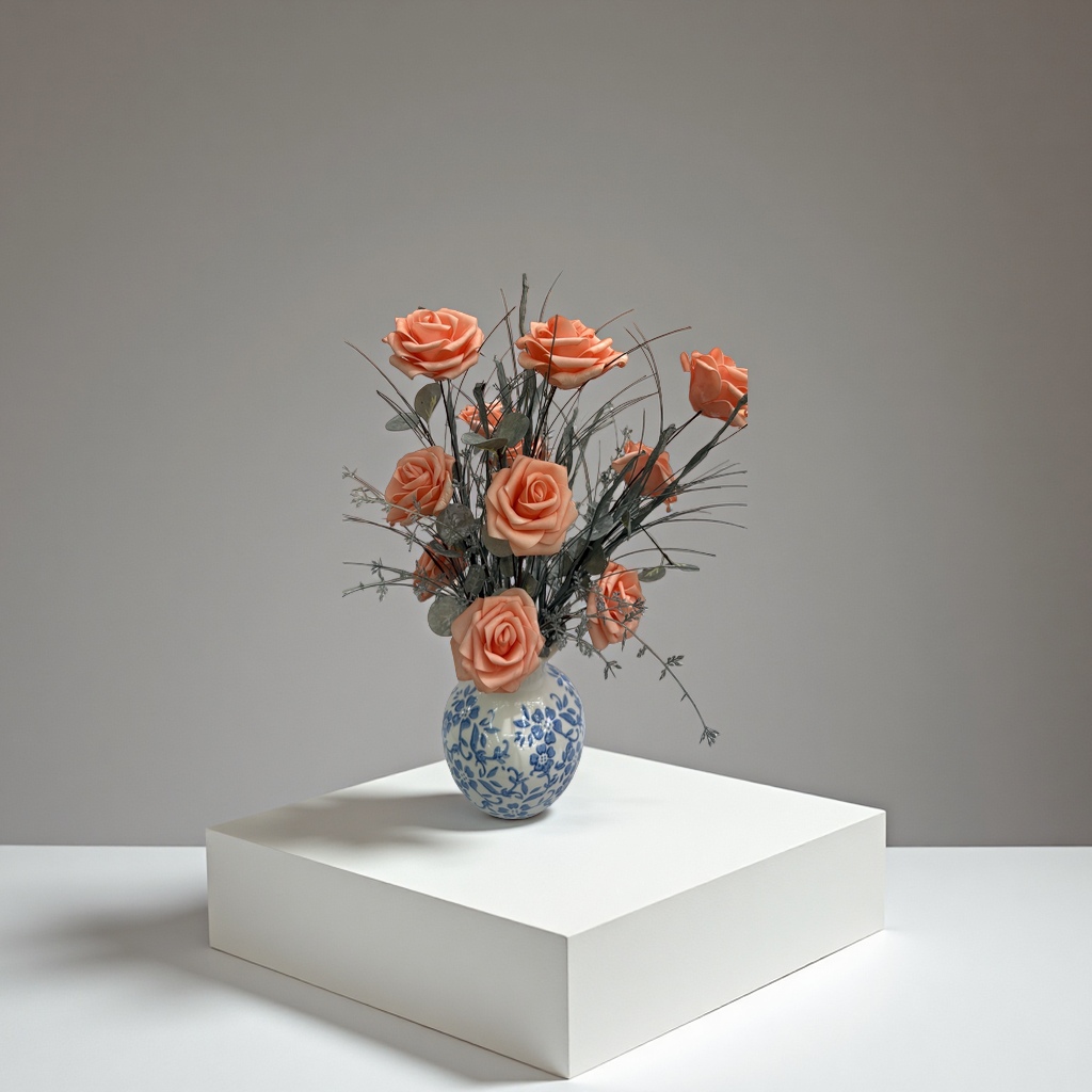 Artificial flowers, green plants, potted plants, artificial potted plants, indoor decorative ornaments, home beautification and greening plants