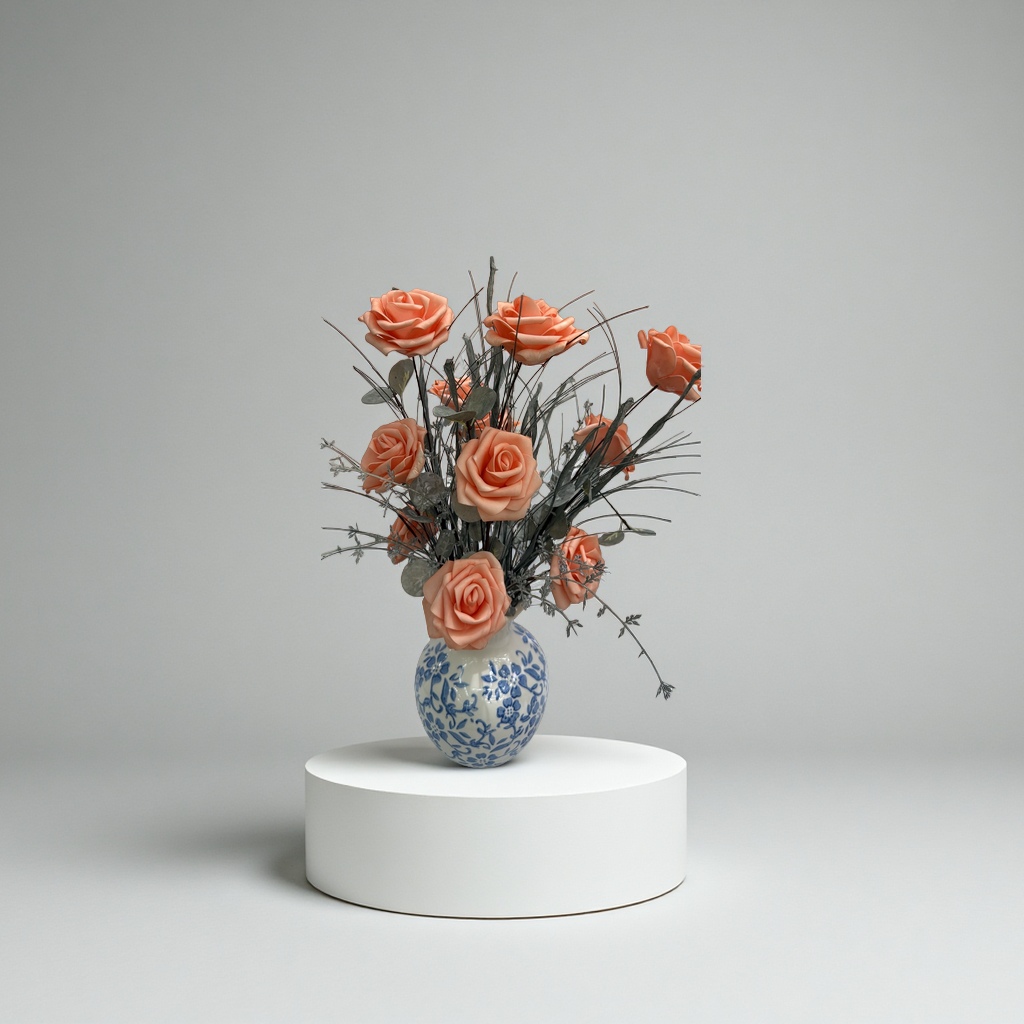 Artificial flowers, green plants, potted plants, artificial potted plants, indoor decorative ornaments, home beautification and greening plants details Picture