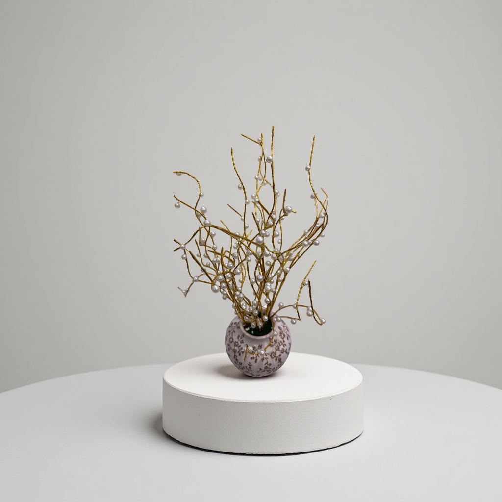 Artificial potted plants, indoor decoration green plants, artificial flower ornaments, home beautification green plant bonsai Specification image