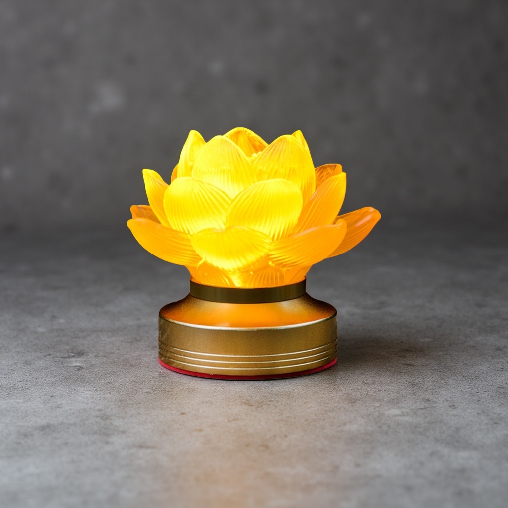 Rechargeable lotus lantern night light outdoor courtyard decorative light waterproof and dustproof