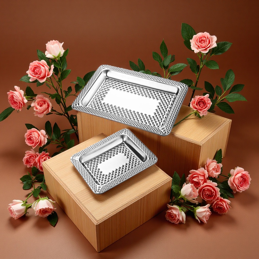 不锈钢方盘厨房餐具收纳盘沥水盘沥水架多功能实用