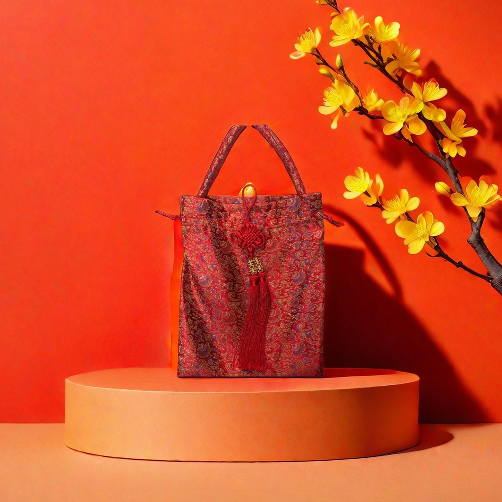Bolsa de regalo roja festiva embalaje para el hogar regalo de vacaciones especial Application Scenario