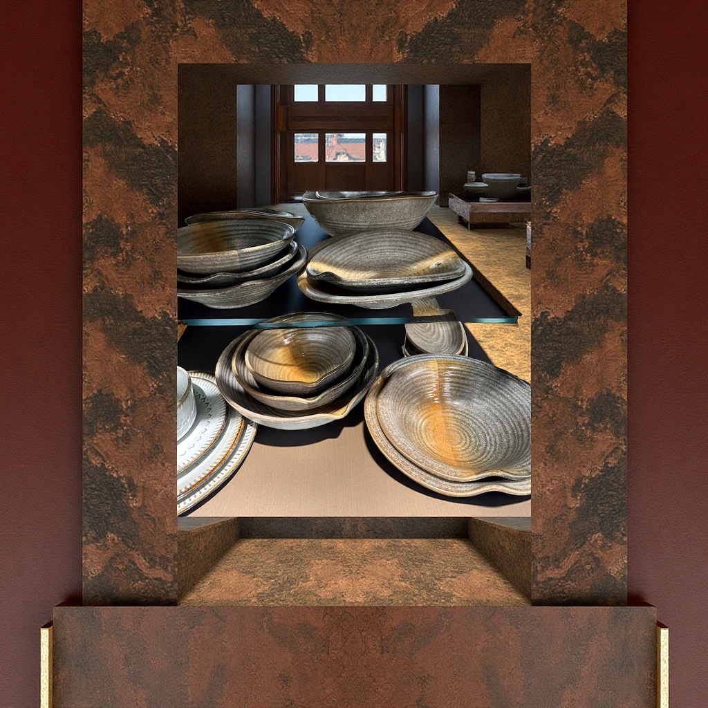 Retro-style irregular-shaped ceramic plates and bowls for hotel restaurants in 2026