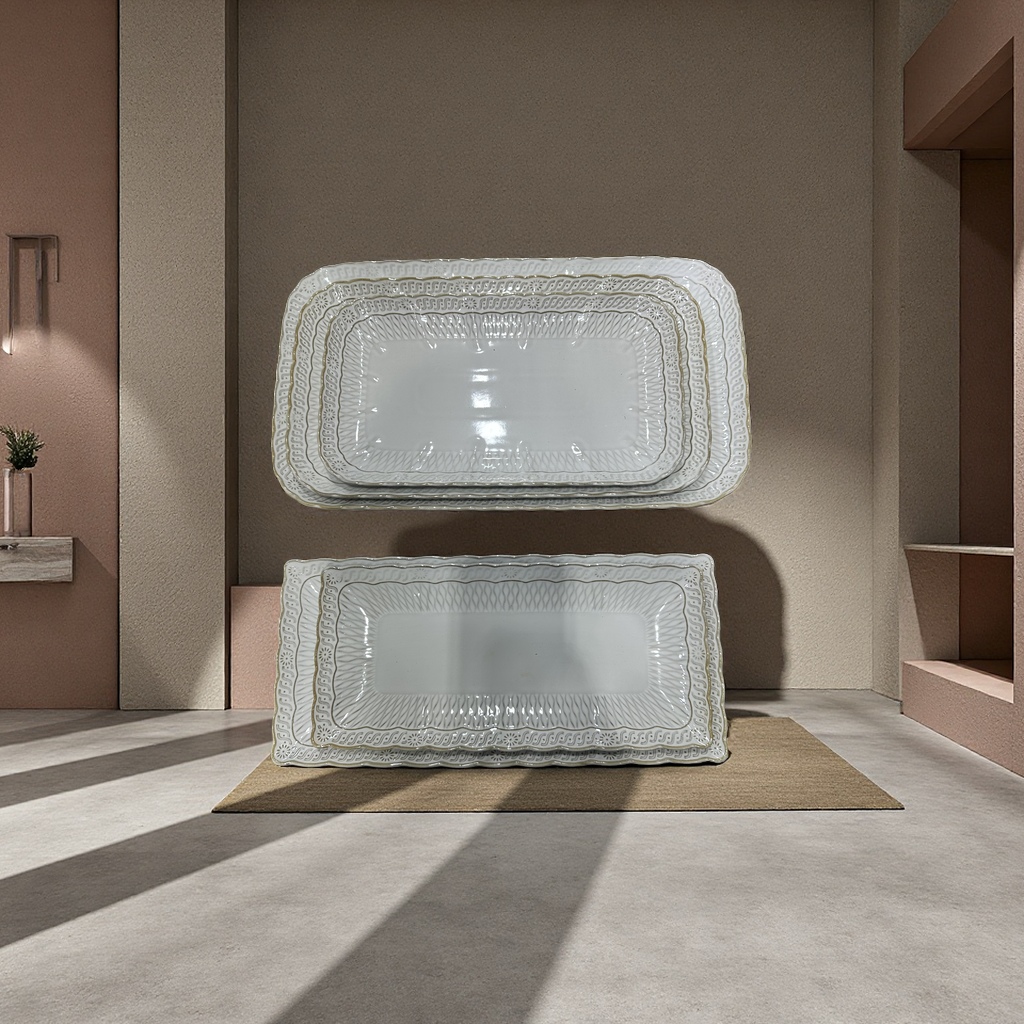 2026 new off-white ceramic tableware, high-end hotel and Western restaurant plates and bowls