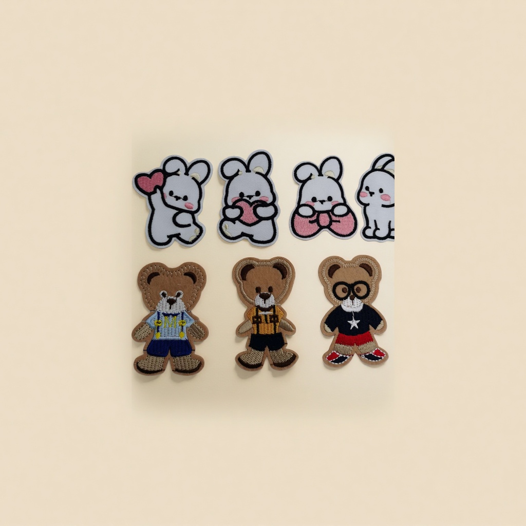 Patchwork, magic self-adhesive fabric, embroidery patch, plush patch, patchwork, embroidery, leather, textile accessories Specification image