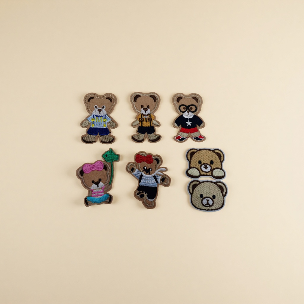 Hundred-patch fabric, magic self-adhesive fabric, embroidery patch, plush patch patch, textile accessory fabric patch, embroidery details Picture