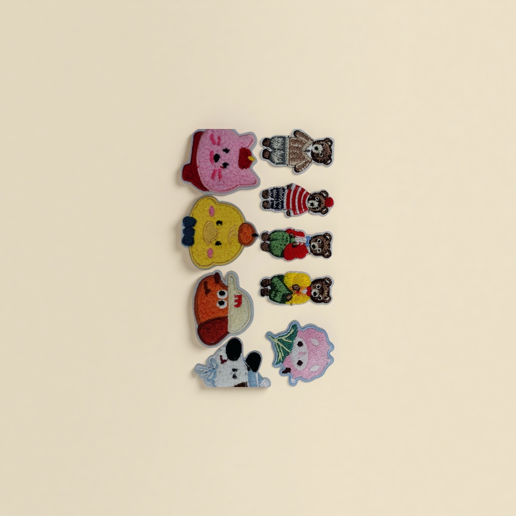 The Baitai cloth, magic self-adhesive cloth, embroidery patch, plush patch, waterproof and anti-slip patch, firmly adhered, soft and sewn details Picture