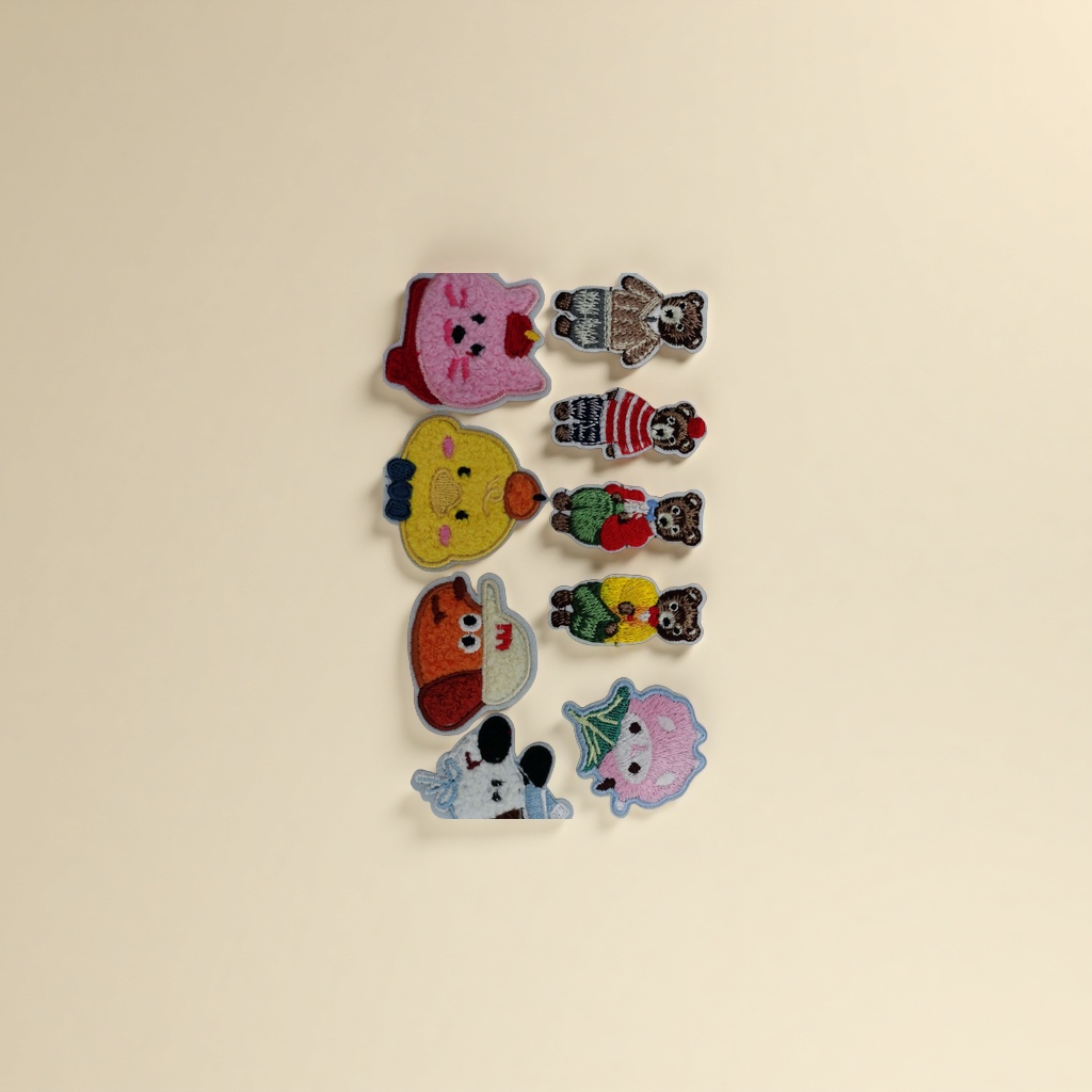 The Baitai cloth, magic self-adhesive cloth, embroidery patch, plush patch, waterproof and anti-slip patch, firmly adhered, soft and sewn Specification image