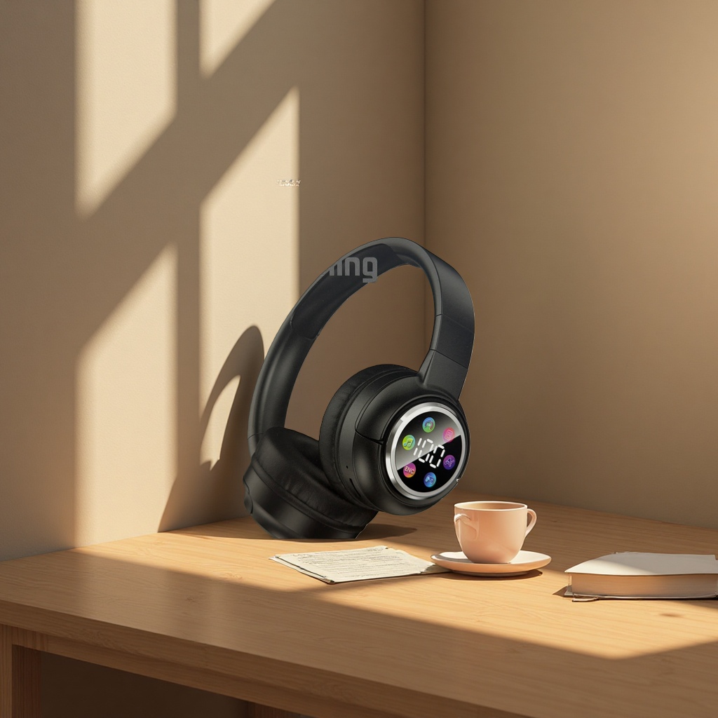 The Bluetooth headphones feature wireless noise cancellation, high-definition sound quality, long battery life and are suitable for commuting and sports Application Scenario