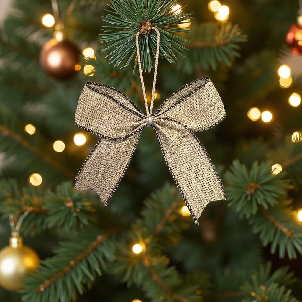 The Christmas bow decoration is exquisite and the gift box packaging is suitable for holiday gift packaging, which is fashionable and beautiful Application Scenario