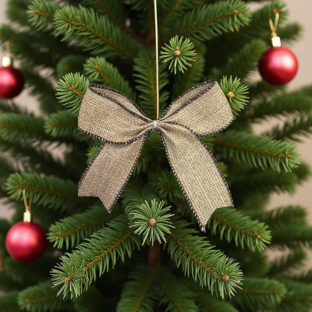 The Christmas bow decoration is exquisite and the gift box packaging is suitable for holiday gift packaging, which is fashionable and beautiful Specification image