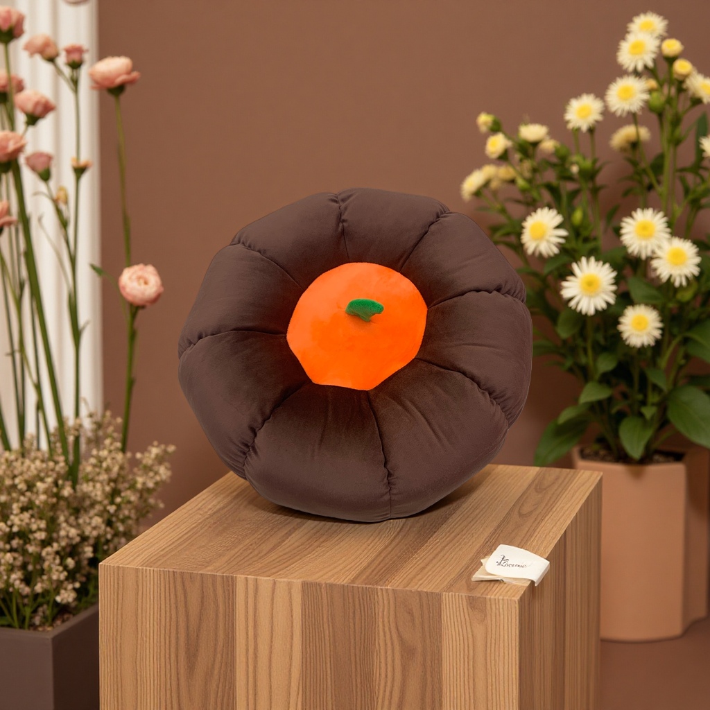 Pumpkin throw pillow cushion, soft and comfortable cushion, home leisure lazy sofa cushion details Picture