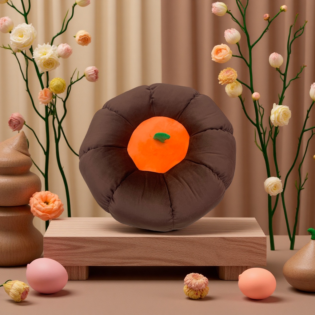 Pumpkin throw pillow cushion, soft and comfortable cushion, home leisure lazy sofa cushion Specification image