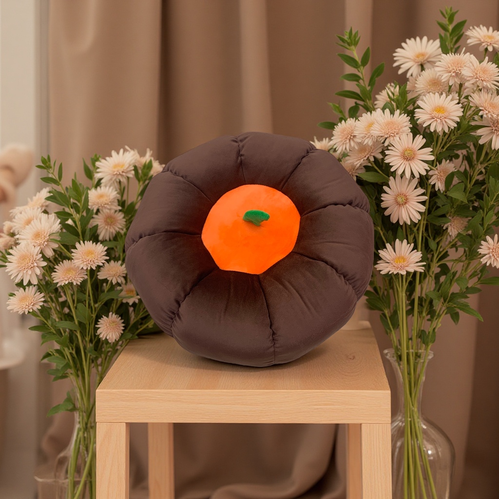 Pumpkin throw pillow cushion, soft and comfortable cushion, home leisure lazy sofa cushion Application Scenario