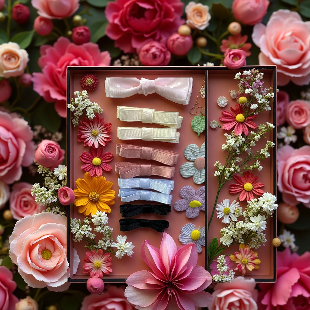 The bow hair accessory is cute and sweet for girls. The hair tie is fashionable and the hair band is for girls to tie their hair Specification image