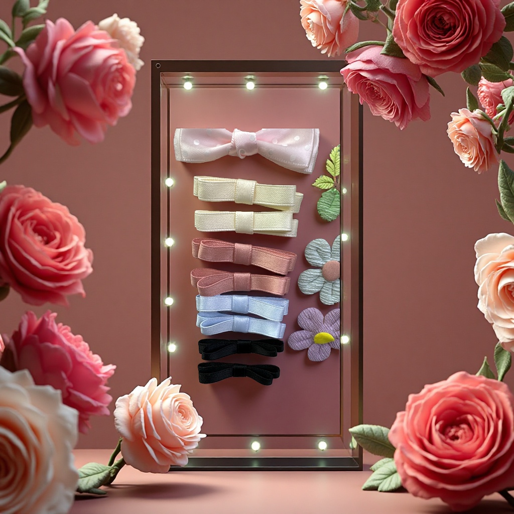 The bow hair accessory is cute and sweet for girls. The hair tie is fashionable and the hair band is for girls to tie their hair Application Scenario
