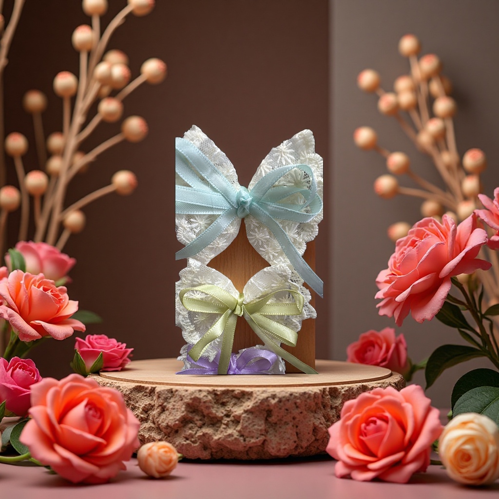 Fashionable bow hair accessories, cute little bow hair clips, universal children's hair accessories details Picture