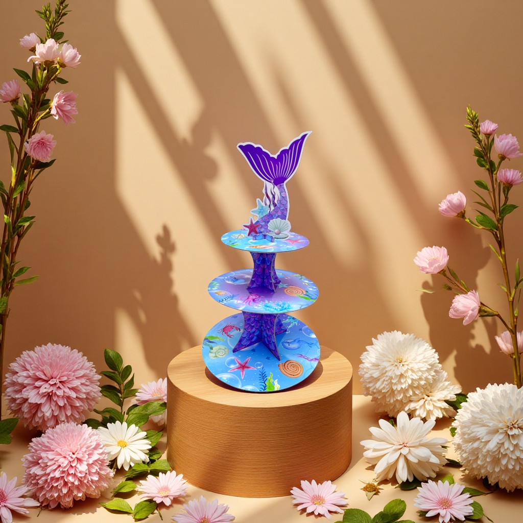 Paper mermaid cake stand Application Scenario