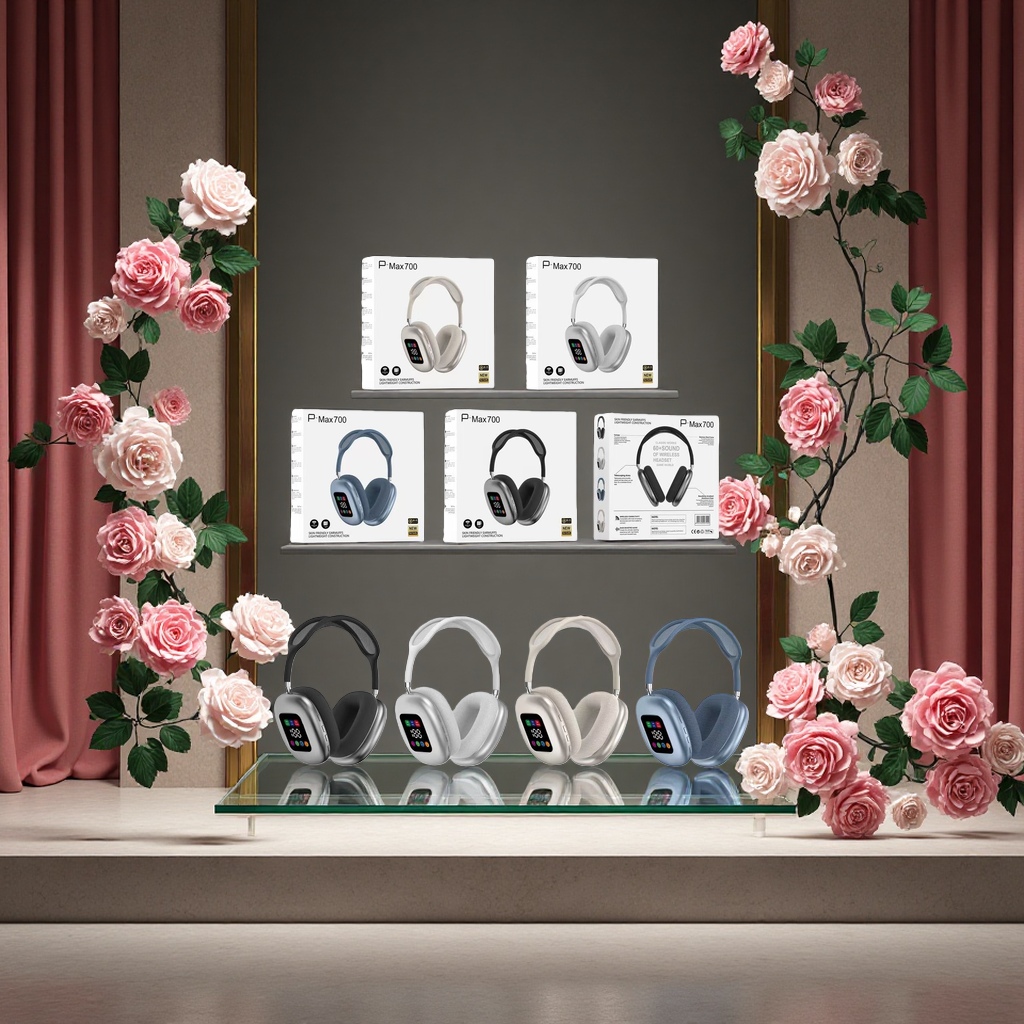 This is a universal model of Bluetooth headphones with wireless noise cancellation, high-definition sound quality and long battery life