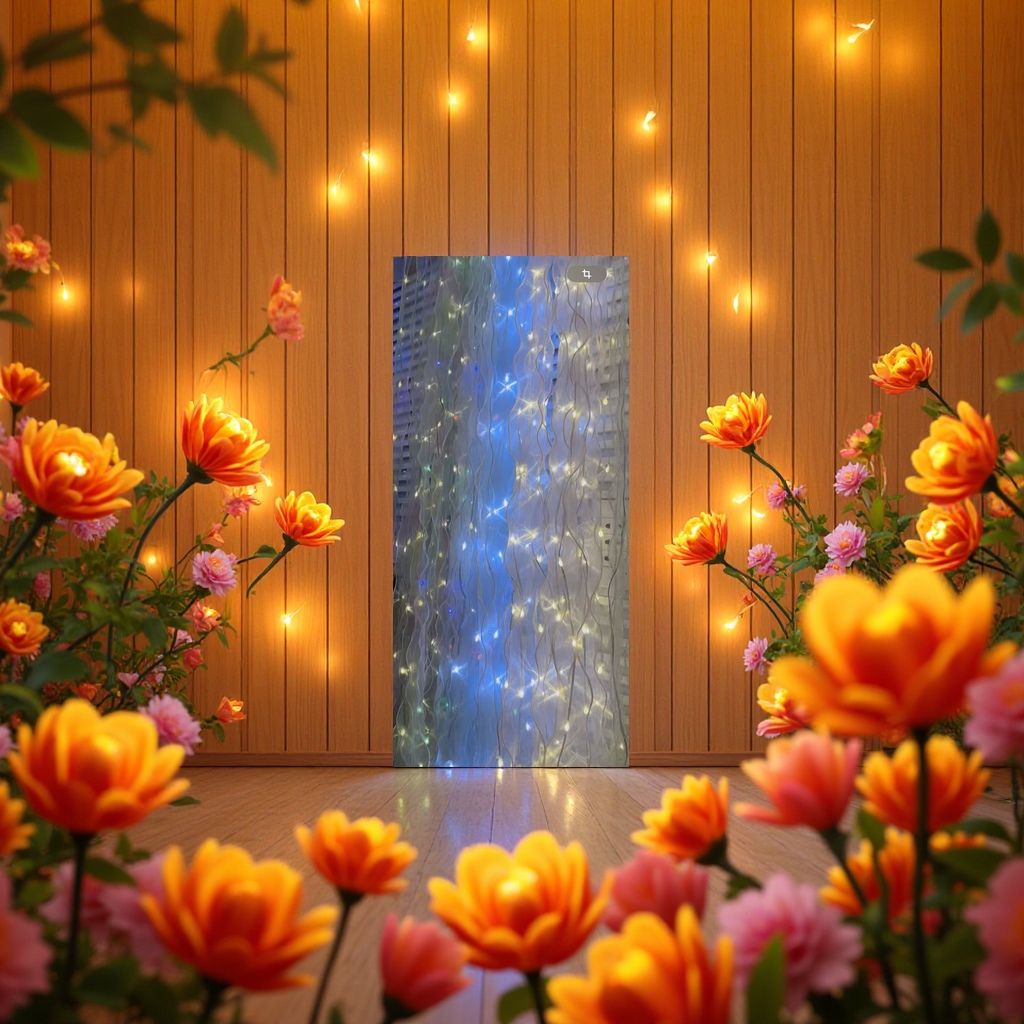 Ribbon curtain light 3*2 meters, decorative light, girlish illuminated strip light Specification image
