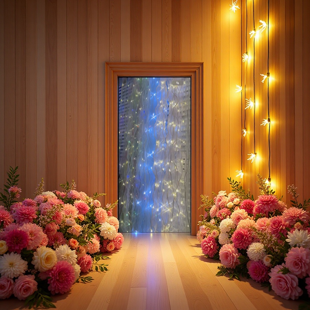 Ribbon curtain light 3*2 meters, decorative light, girlish illuminated strip light Application Scenario