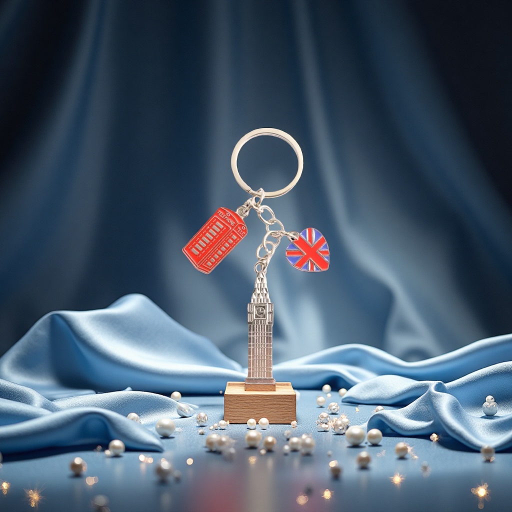 Sand gold genuine leather multi-functional keychain pendant key chain 123123698 details Picture