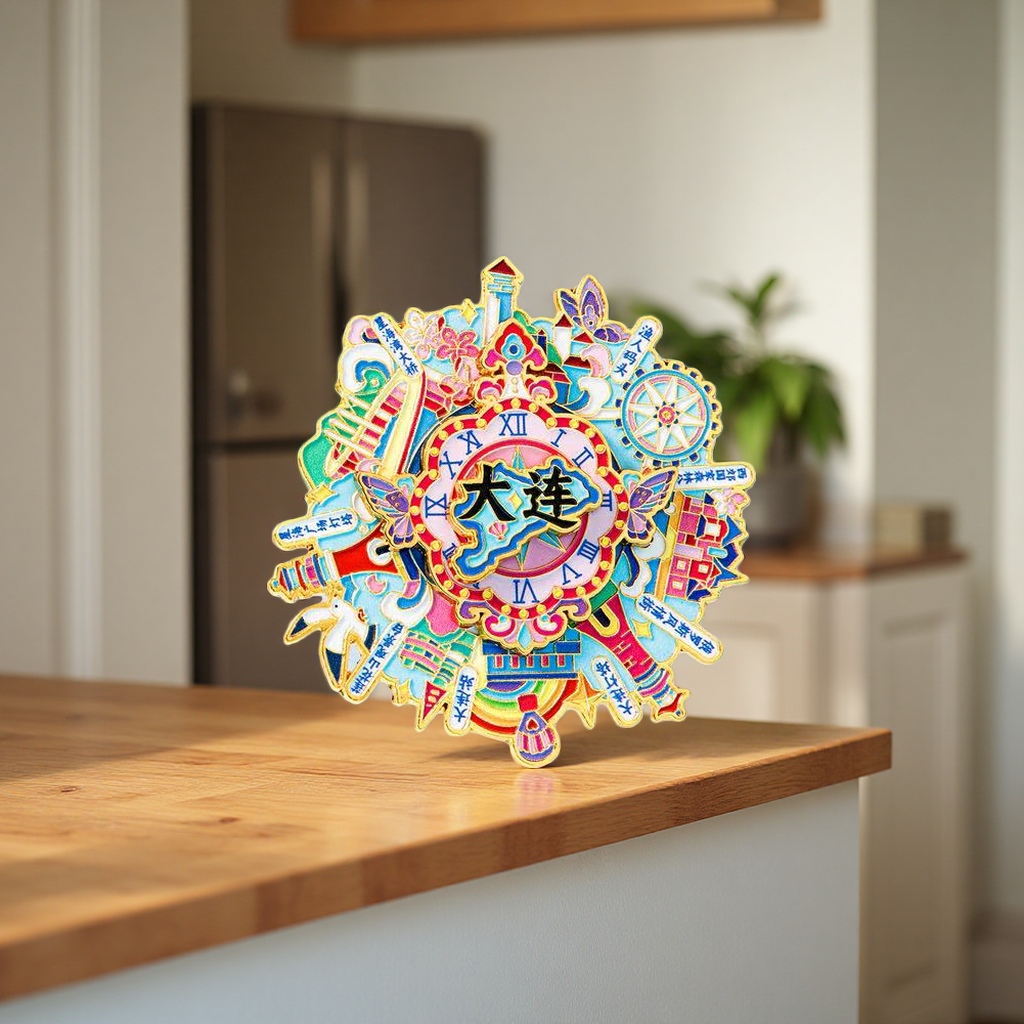 Miao ethnic simulated food resin magnetic fridge magnets 10cm creative decorative home items Application Scenario