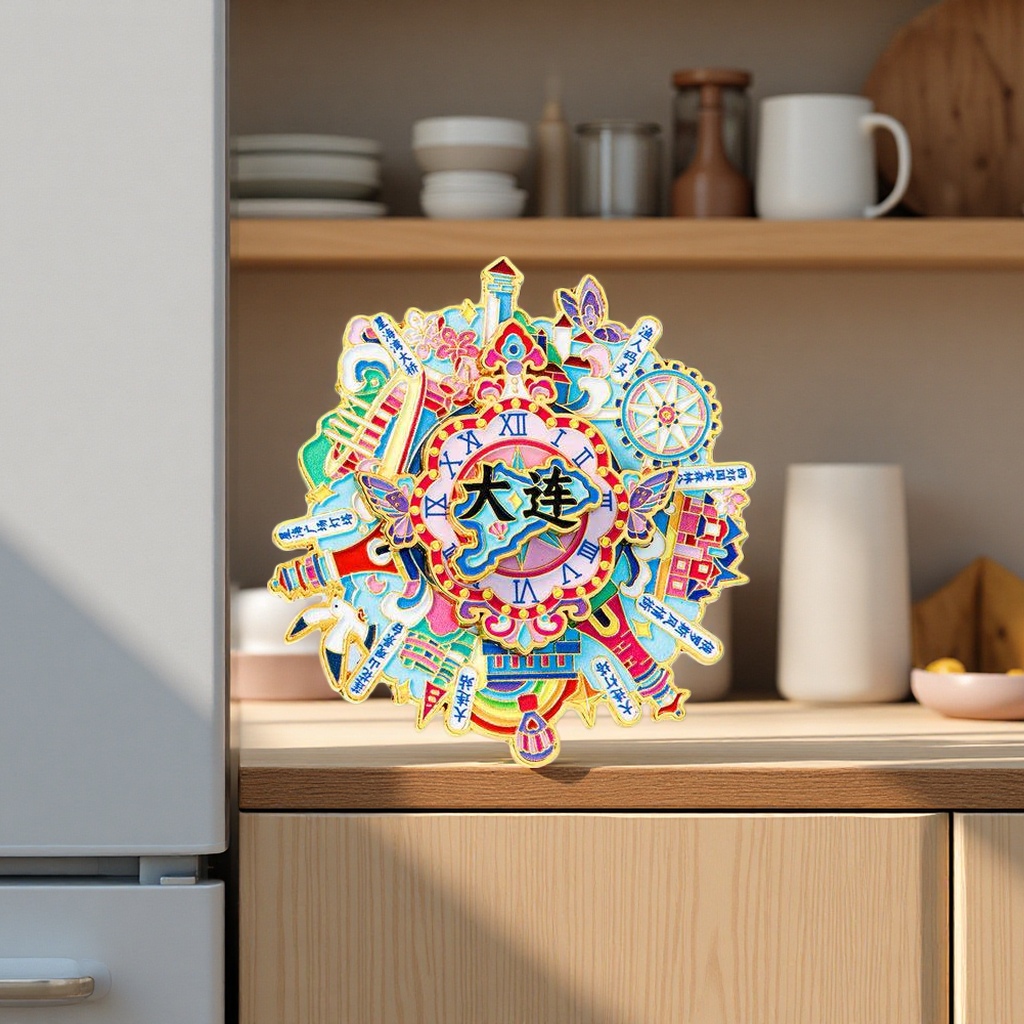 Miao ethnic simulated food resin magnetic fridge magnets 10cm creative decorative home items