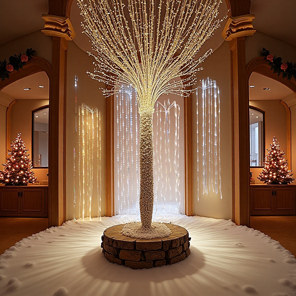 Leather line flowing horse taillights, 1.75 meters long, outdoor waterproof, indoor Christmas decorative lights details Picture