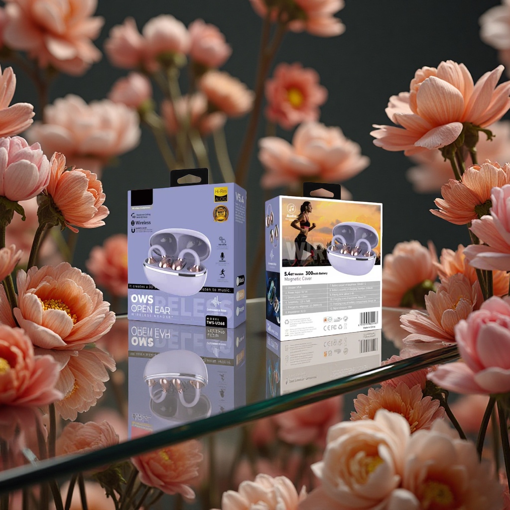 The in-ear Bluetooth headphones feature wireless noise cancellation, high-definition sound quality and long battery life Application Scenario