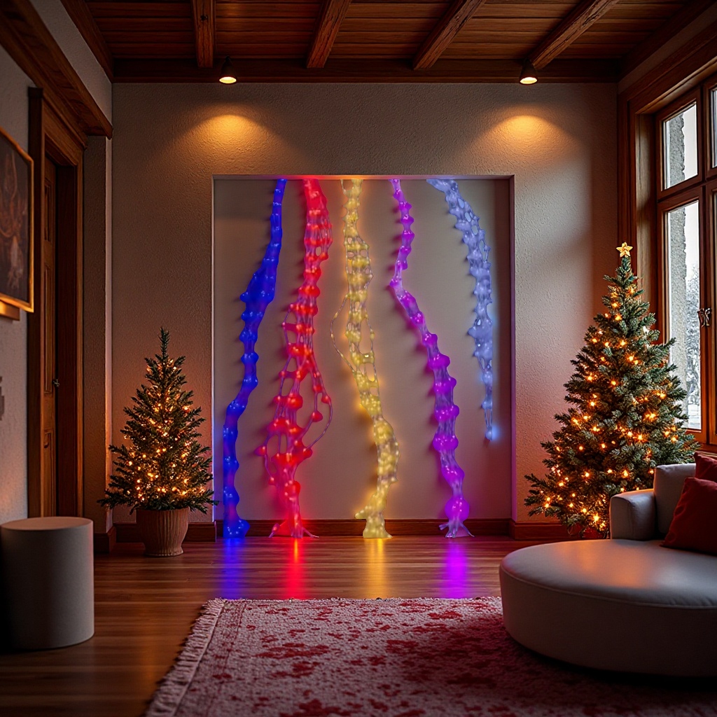 Flowing water curtain light, 3*2 meters, Christmas decorative light details Picture