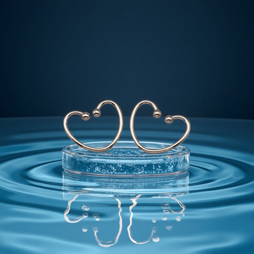 New alloy heart-shaped connecting buckle for swimwear accessories and electroplated non-magnetic adjustable buckle for underwear accessories from Jindian Clothing Accessories details Picture
