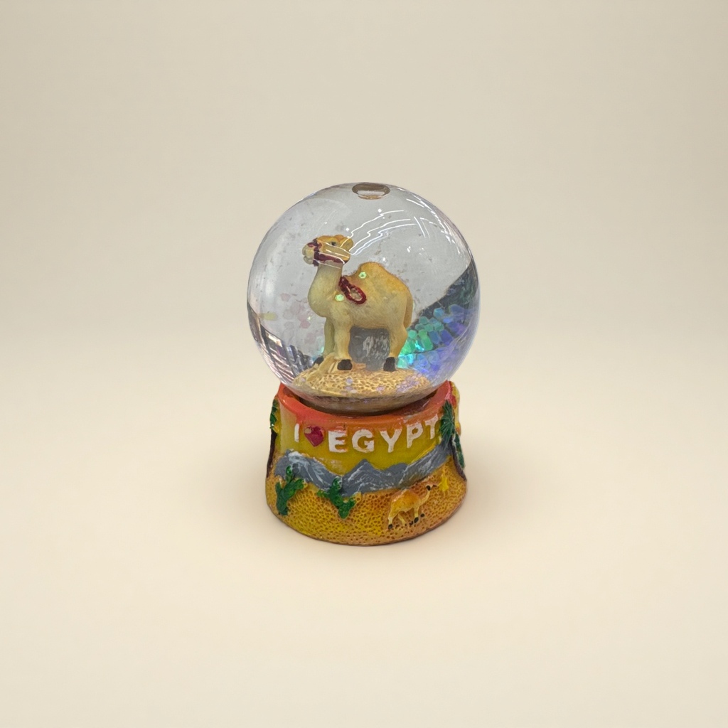 Resin crystal ball ornaments, living room table decorations, tourist souvenirs, resin handicrafts details Picture