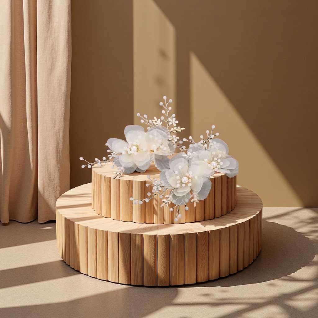 Handcrafted gauze flower headwear, elegant hair accessories, women's exquisite decorative hairpins, hair bands and other accessories Handcrafted gauze flower headwear, elegant hair accessories, women's exquisite decorative hairpins, hair bands and other accessories