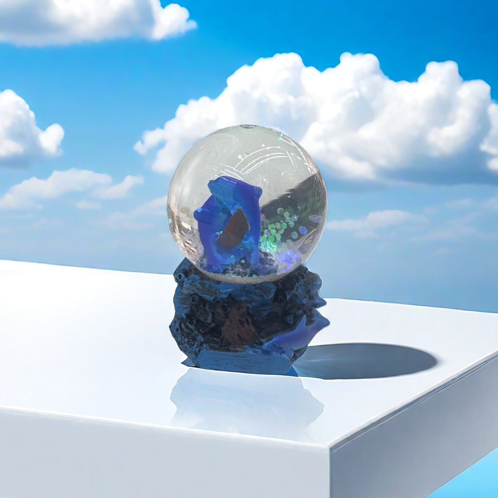 Resin crystal ball ornaments, home decoration, tabletop ornaments, creative gifts, resin handicrafts, tourist souvenirs details Picture