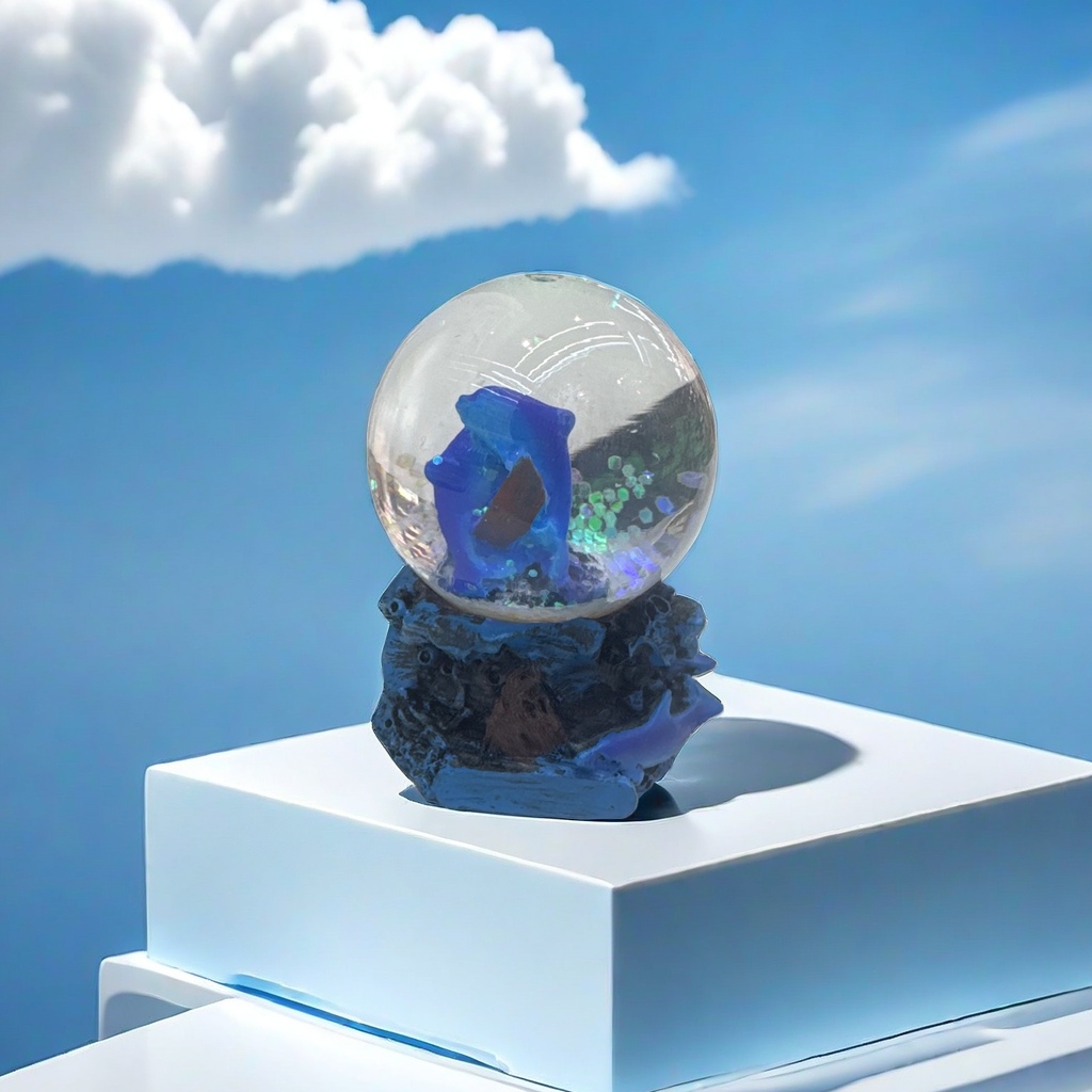 Resin crystal ball ornaments, home decoration, tabletop ornaments, creative gifts, resin handicrafts, tourist souvenirs Application Scenario