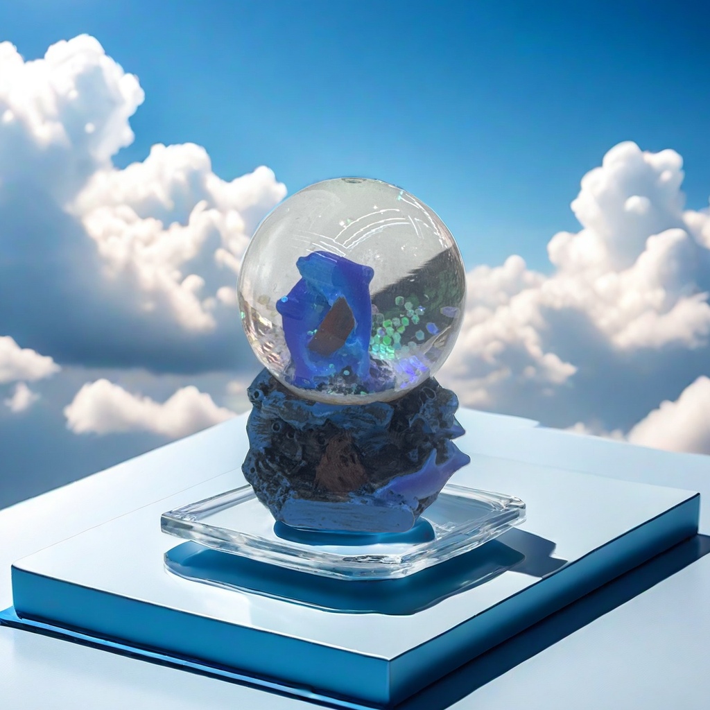 Resin crystal ball ornaments, home decoration, tabletop ornaments, creative gifts, resin handicrafts, tourist souvenirs