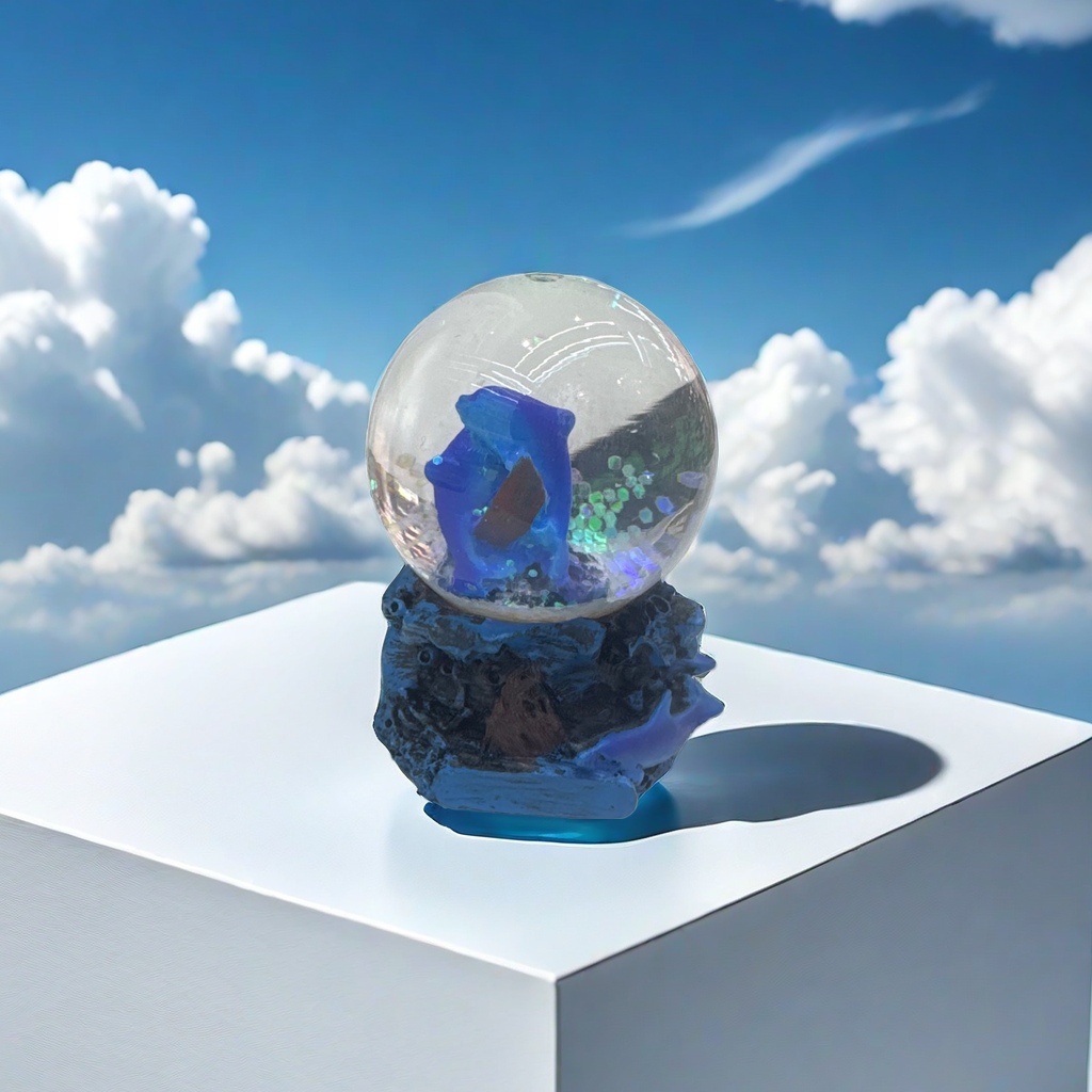 Resin crystal ball ornaments, home decoration, tabletop ornaments, creative gifts, resin handicrafts, tourist souvenirs Specification image