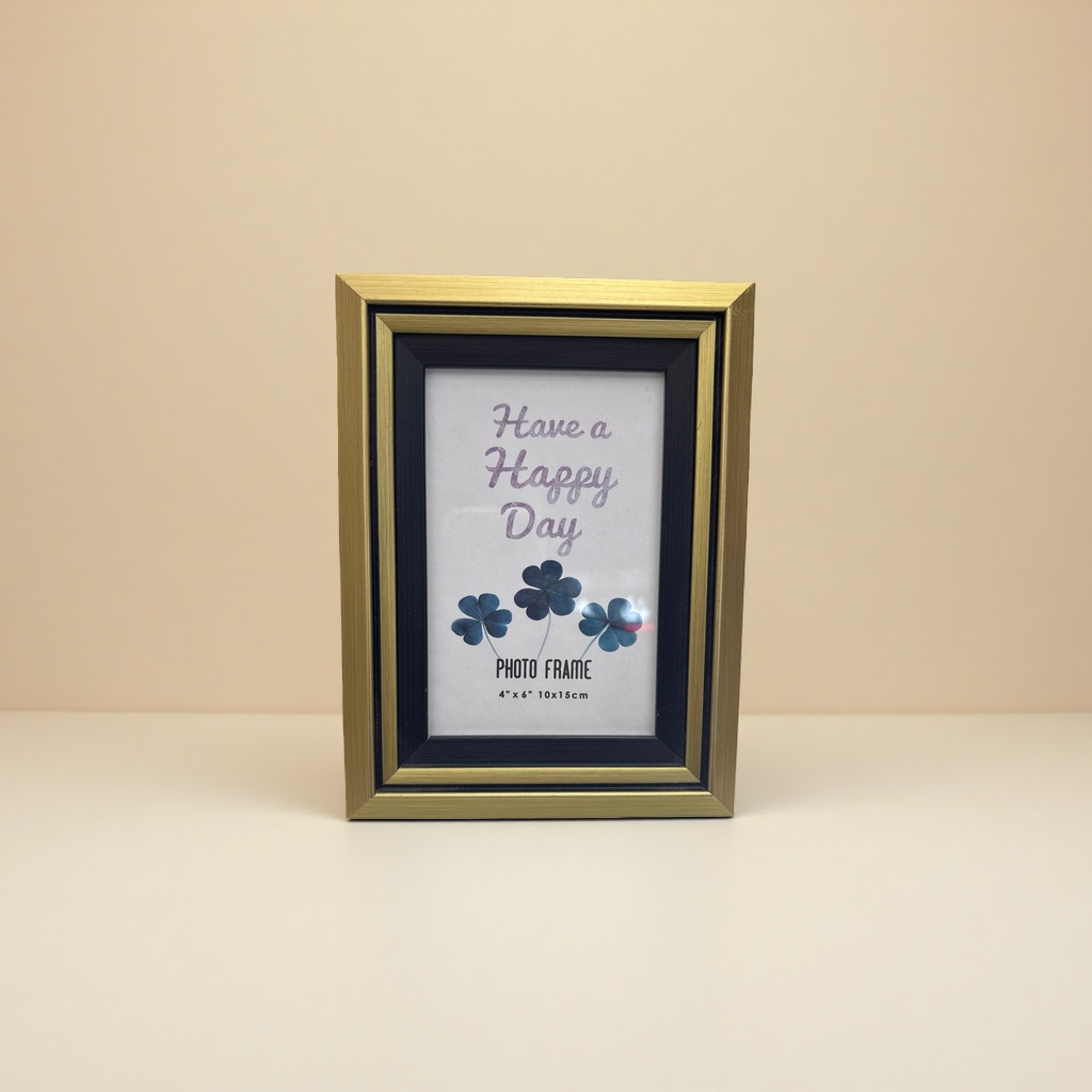Imitation metal photo frame home decoration handicrafts, simple style living room and bedroom ornaments