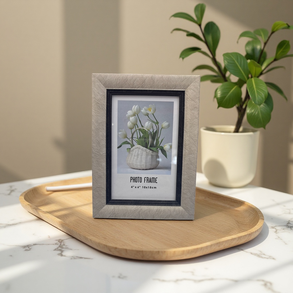 Imitation marble home decoration photo frame ornaments are simple and artistic decorative items