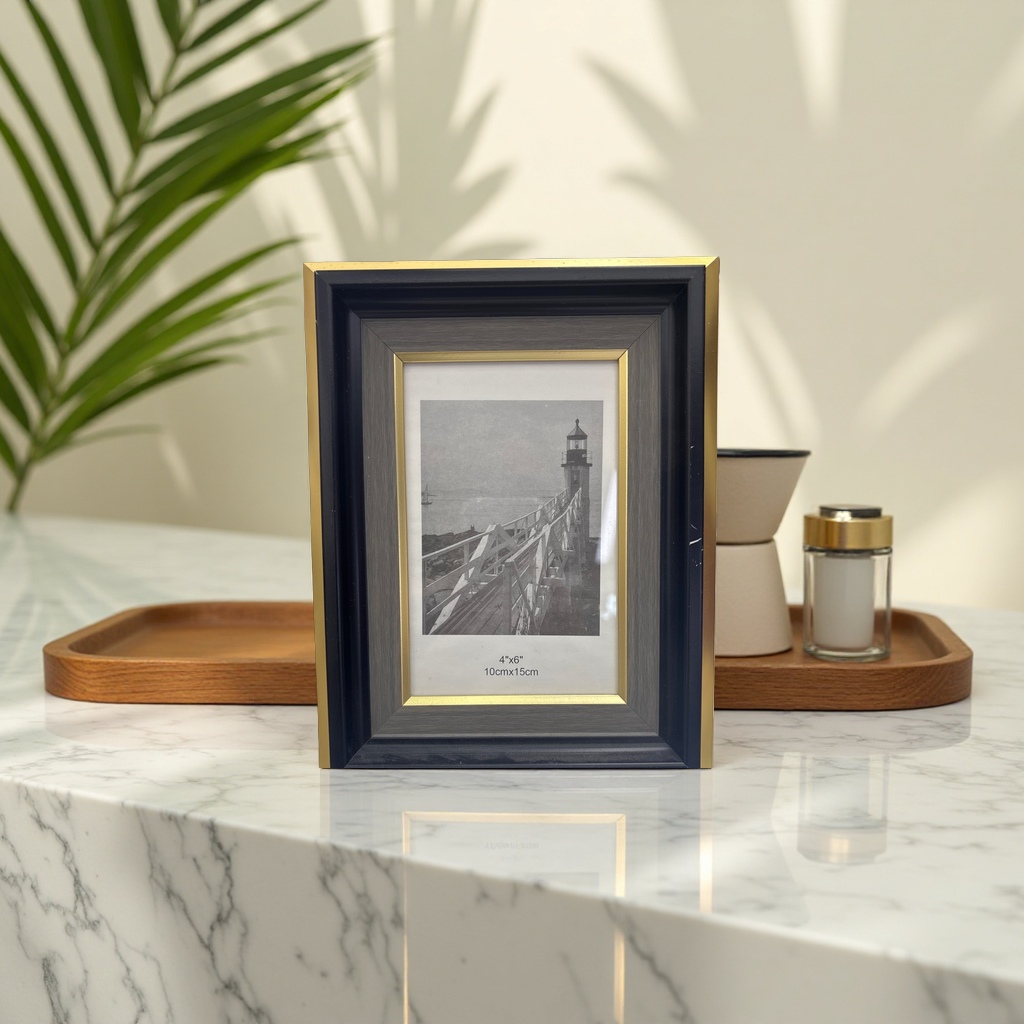 Metal-like home decoration photo frames and living room decorative items for export details Picture