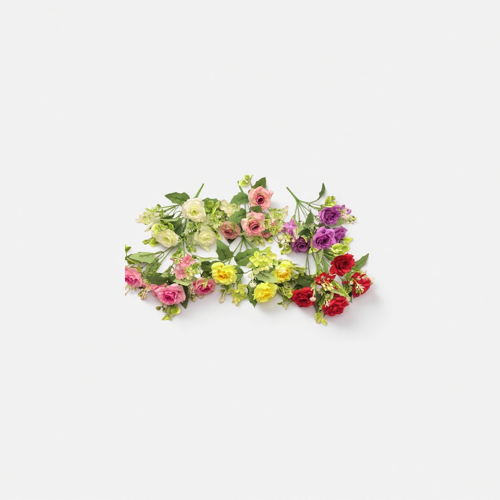 仿真花卉 精致摆件 仿生植物 室内装饰花束 永生花 红色玫瑰 仿真花盆