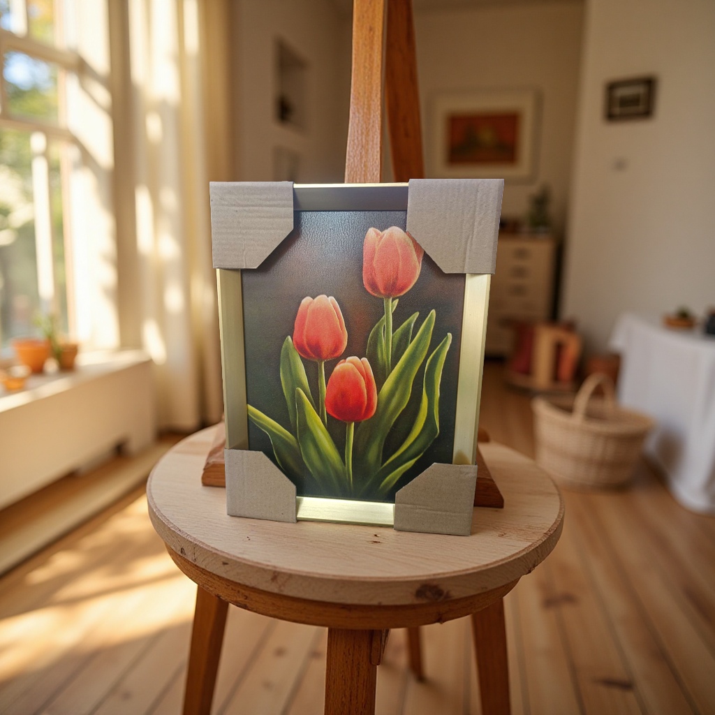 郁金香花画框，工艺品装饰画，厂家直销，价格合理细节图