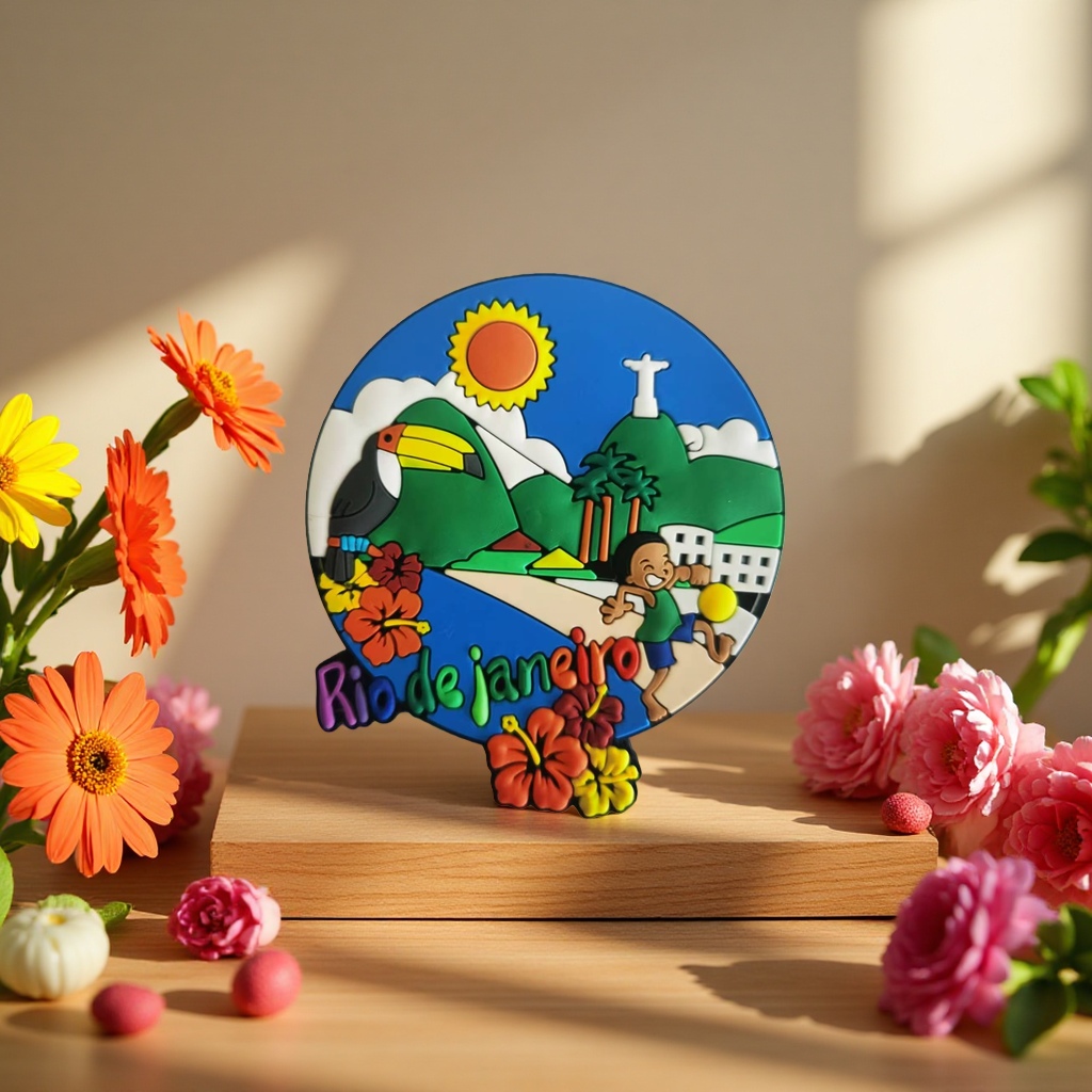 Customized PVC soft rubber fridge magnets, custom-made crystal metal magnetic stickers, rubber three-dimensional silicone magnetic stickers, logo fridge magnets based on provided drawings Specification drawing