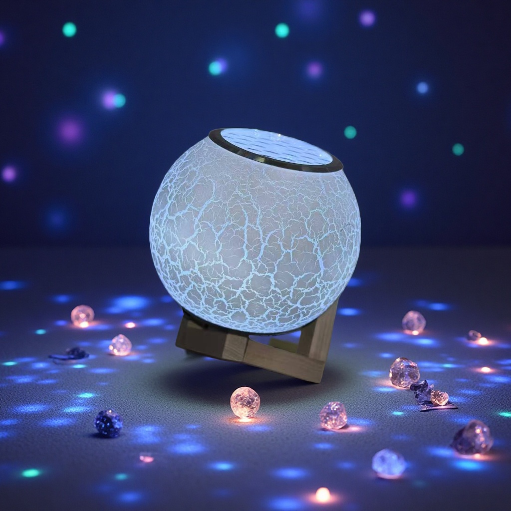 木架星空投影夜灯蓝牙投影灯浪漫投影效果氛围圣诞小夜灯
