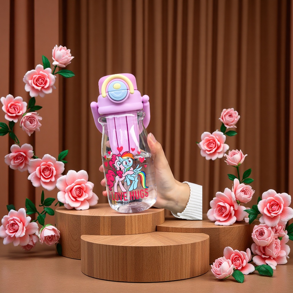 Pony polly primavera verano venta caliente doble bebida tazas para niños estudiantes taza de plástico Specification image