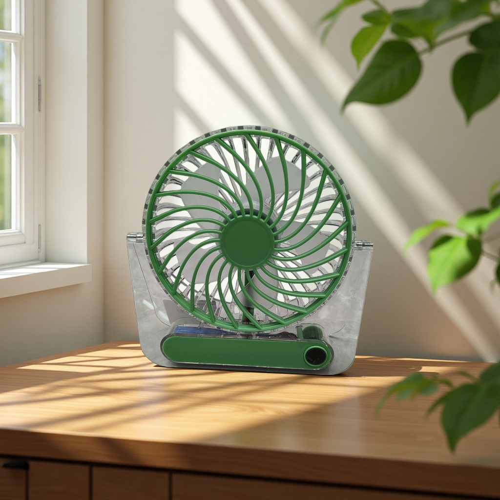 Folding card desktop fan Specification image