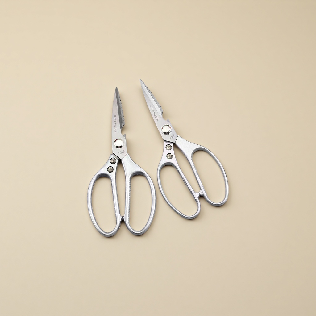 The scissors are made of stainless steel, featuring a large, thickened blade for both household and office use Application Scenario